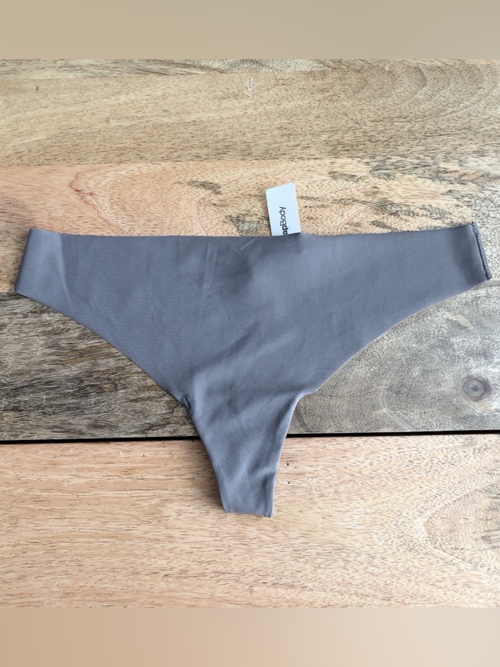 GAP underwear thong invisible panties size large taupe
